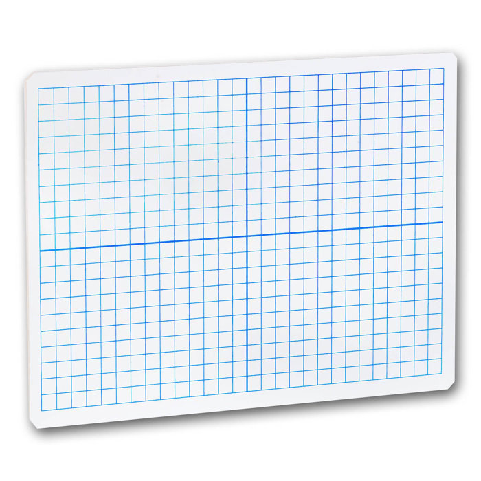 Flipside XY Axis Dry Erase Lap Board Graphic/Grid Whiteboard, 9" x 12" Wayfair